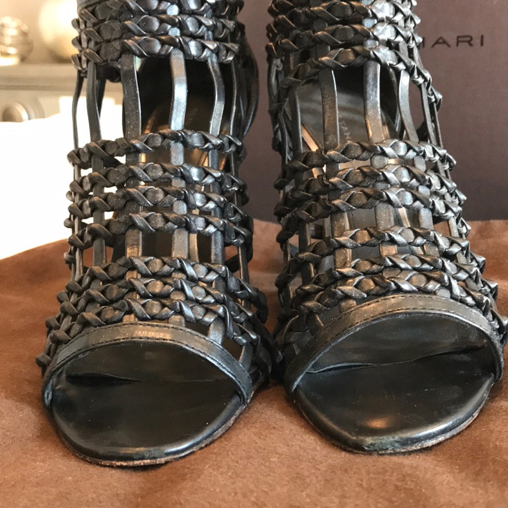 Elie Tahari black caged Heel size 8 - Picture 5 of 8